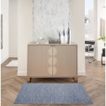 Nourison Essentials NRE01 Area Rug, Blue/Grey, 3' x 5'