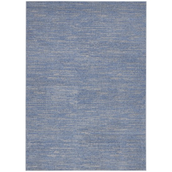 Nourison Essentials NRE01 Area Rug, Blue/Grey, 4' x 6'