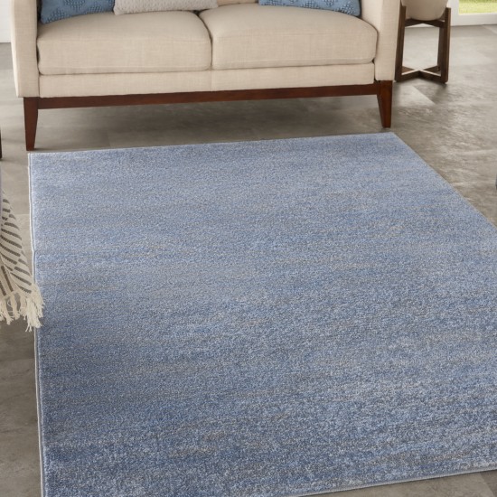 Nourison Essentials NRE01 Area Rug, Blue/Grey, 4' x 6'