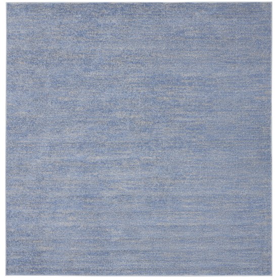 Nourison Essentials NRE01 Area Rug, Blue/Grey, 5' x Square