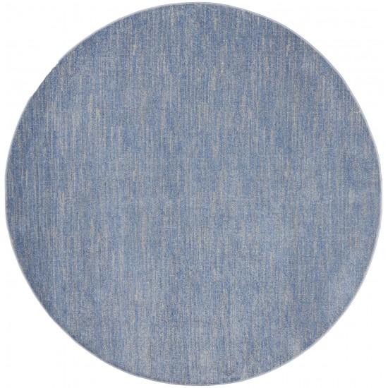 Nourison Essentials NRE01 Area Rug, Blue/Grey, 8' x Round