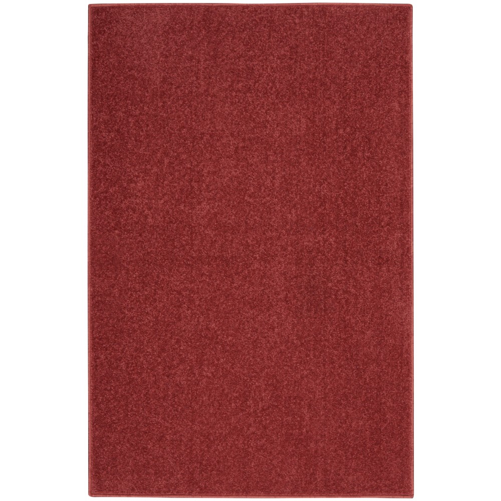 Nourison Essentials NRE01 Runner Rug, Brick/Red, 2' x 4'