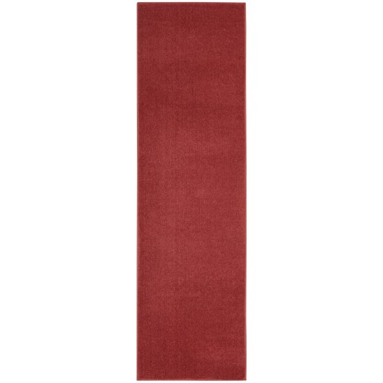 Nourison Essentials NRE01 Runner Rug, Brick/Red, 2' x 6'