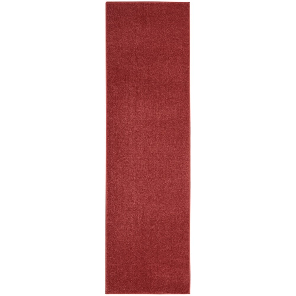 Nourison Essentials NRE01 Runner Rug, Brick/Red, 2'2" x 10'