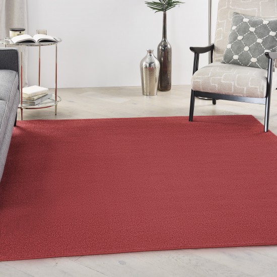 Nourison Essentials NRE01 Area Rug, Brick/Red, 5' x Square