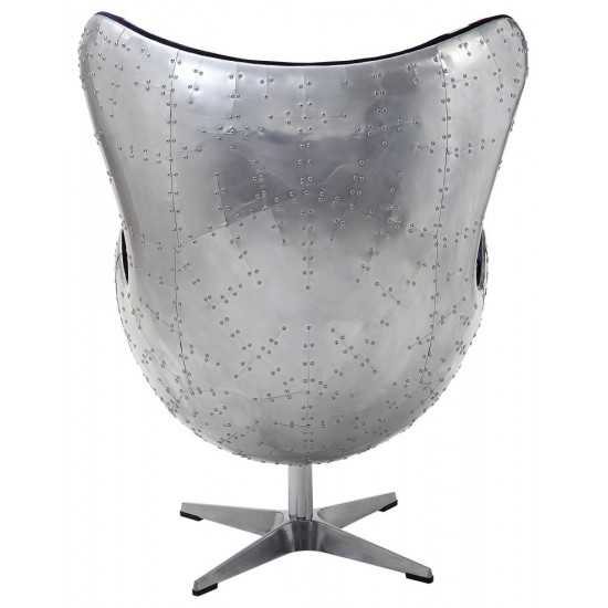 ACME Brancaster Accent Chair, Pattern Fabric & Aluminum