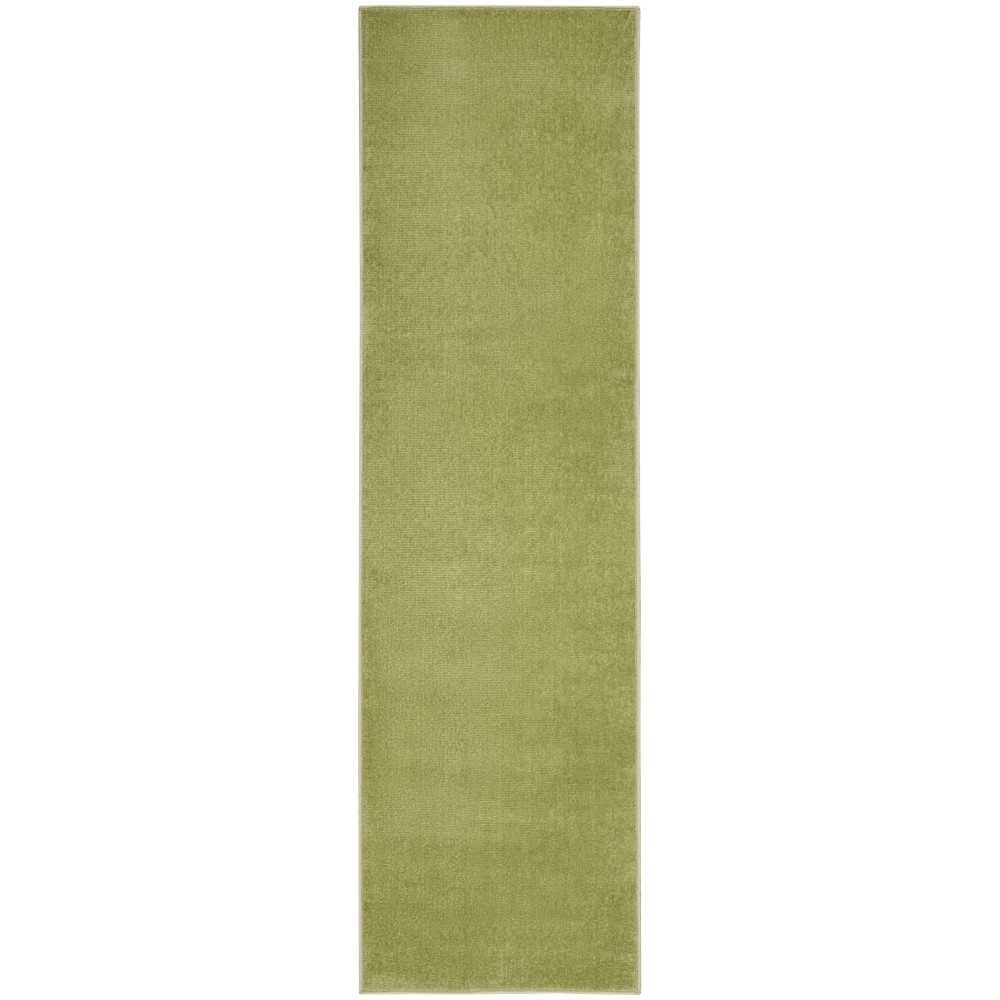 Nourison Essentials NRE01 Runner Rug, Green, 2'2" x 12'