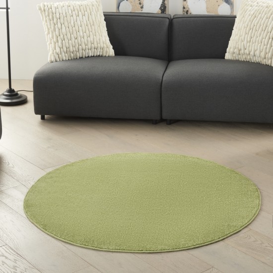 Nourison Essentials NRE01 Area Rug, Green, 4' x Round