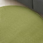 Nourison Essentials NRE01 Area Rug, Green, 4' x Round
