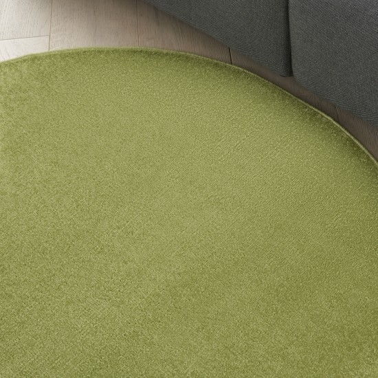 Nourison Essentials NRE01 Area Rug, Green, 4' x Round