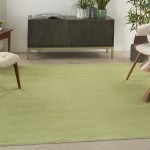 Nourison Essentials NRE01 Area Rug, Green, 5' x Square