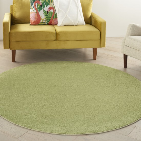 Nourison Essentials NRE01 Area Rug, Green, 6' x Round