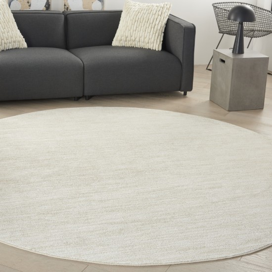 Nourison Essentials NRE01 Area Rug, Ivory/Beige, 10' x Round