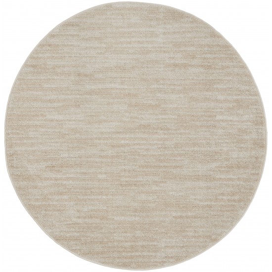 Nourison Essentials NRE01 Area Rug, Ivory/Beige, 4' x Round