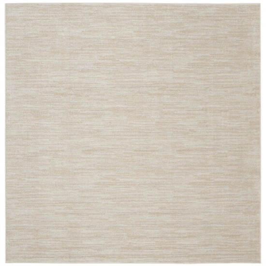 Nourison Essentials NRE01 Area Rug, Ivory/Beige, 5' x Square