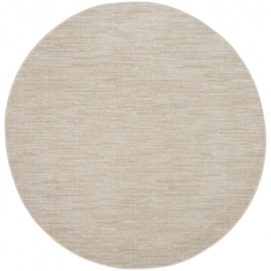 Nourison Essentials NRE01 Area Rug, Ivory/Beige, 6' x Round