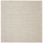Nourison Essentials NRE01 Area Rug, Ivory/Beige, 7' x Square