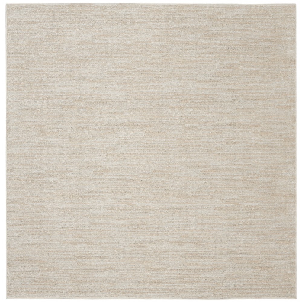 Nourison Essentials NRE01 Area Rug, Ivory/Beige, 7' x Square