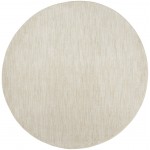 Nourison Essentials NRE01 Area Rug, Ivory/Beige, 8' x Round