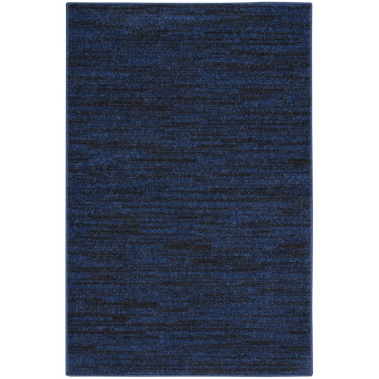 Nourison Essentials NRE01 Runner Rug, Midnight Blue, 2' x 4'