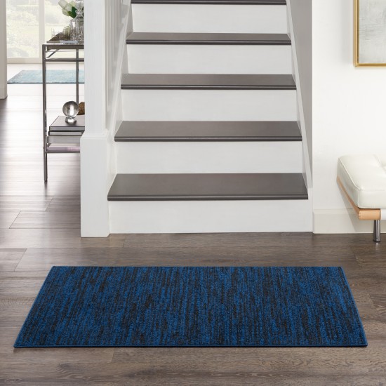 Nourison Essentials NRE01 Runner Rug, Midnight Blue, 2' x 4'