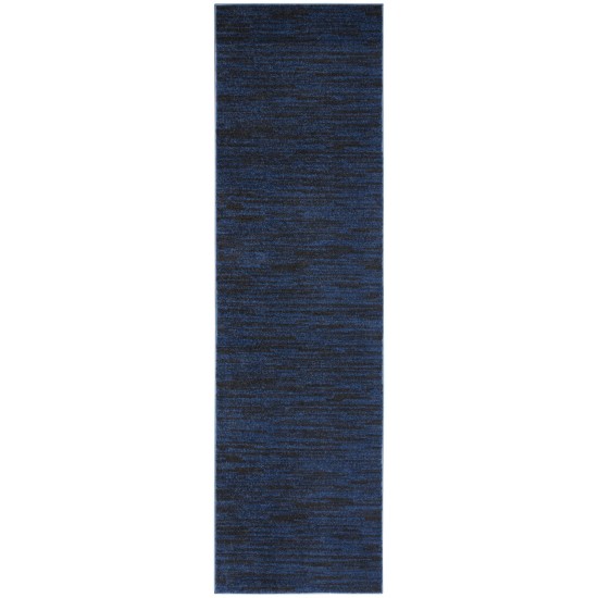 Nourison Essentials NRE01 Runner Rug, Midnight Blue, 2'2" x 10'