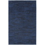 Nourison Essentials NRE01 Area Rug, Midnight Blue, 3' x 5'