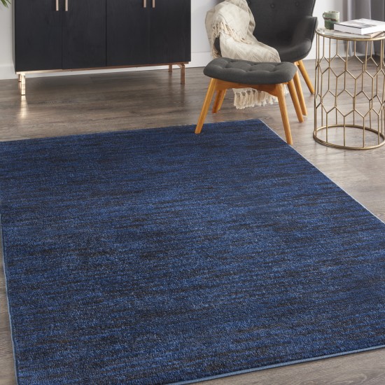 Nourison Essentials NRE01 Area Rug, Midnight Blue, 4' x 6'