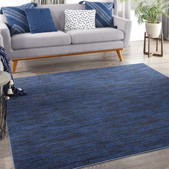 Nourison Essentials NRE01 Area Rug, Midnight Blue, 5' x Square