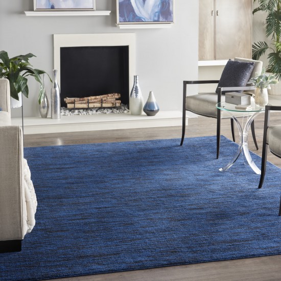 Nourison Essentials NRE01 Area Rug, Midnight Blue, 7' x 10'