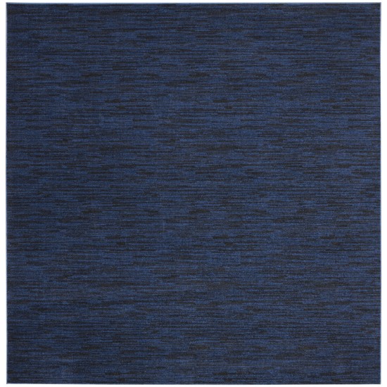 Nourison Essentials NRE01 Area Rug, Midnight Blue, 9' x Square