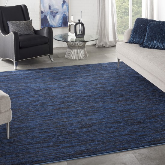 Nourison Essentials NRE01 Area Rug, Midnight Blue, 9' x Square