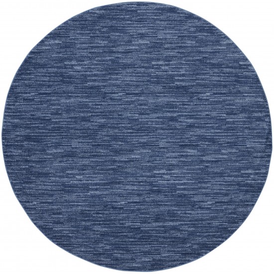 Nourison Essentials NRE01 Area Rug, Navy/Blue, 10' x Round