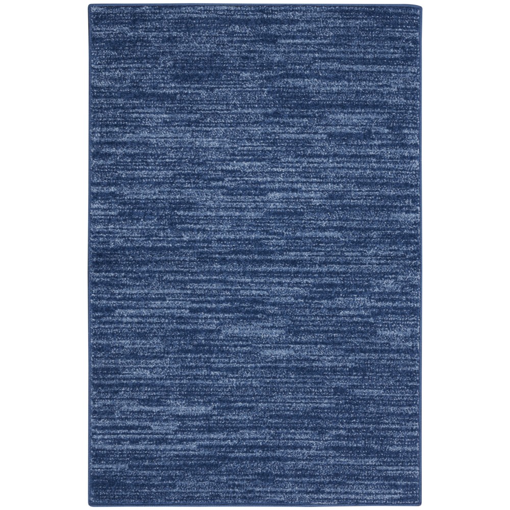 Nourison Essentials NRE01 Runner Rug, Navy/Blue, 2' x 4'