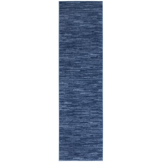 Nourison Essentials NRE01 Runner Rug, Navy/Blue, 2' x 6'