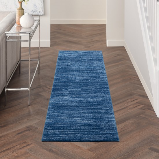 Nourison Essentials NRE01 Runner Rug, Navy/Blue, 2' x 6'