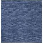 Nourison Essentials NRE01 Area Rug, Navy/Blue, 5' x Square