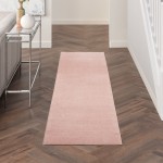 Nourison Essentials NRE01 Runner Rug, Pink, 2'2" x 7'6"