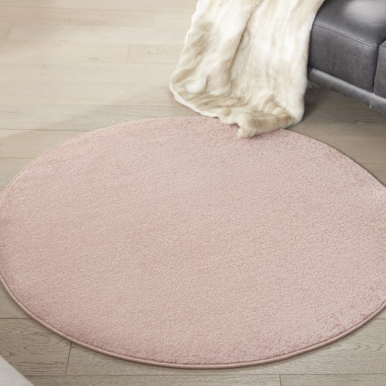 Nourison Essentials NRE01 Area Rug, Pink, 4' x Round