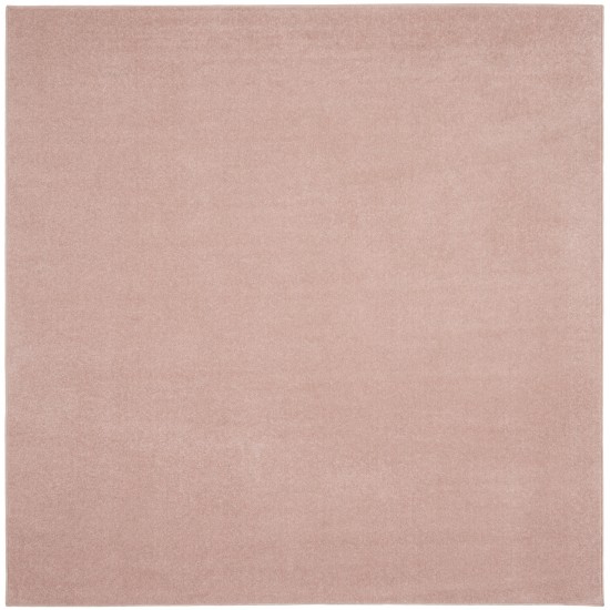 Nourison Essentials NRE01 Area Rug, Pink, 5' x Square