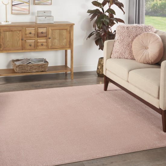 Nourison Essentials NRE01 Area Rug, Pink, 5' x Square