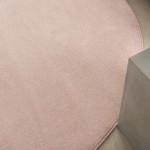 Nourison Essentials NRE01 Area Rug, Pink, 6' x Round