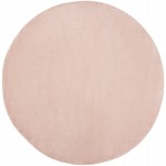 Nourison Essentials NRE01 Area Rug, Pink, 8' x Round