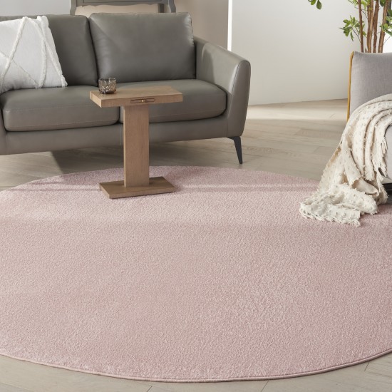 Nourison Essentials NRE01 Area Rug, Pink, 8' x Round