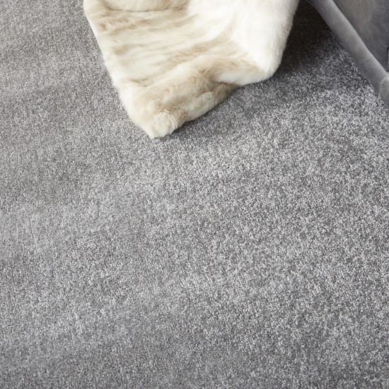 Nourison Essentials NRE01 Area Rug, Silver/Grey, 10' x Round
