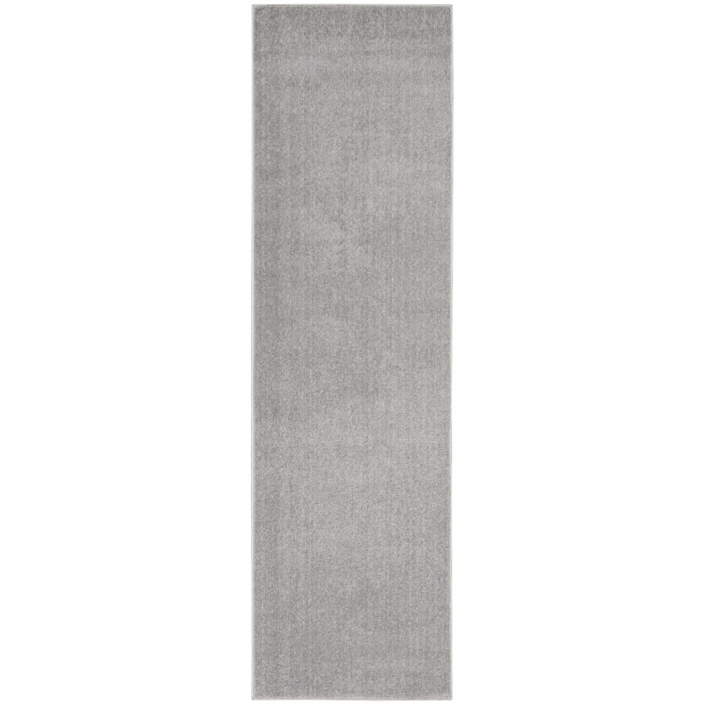 Nourison Essentials NRE01 Runner Rug, Silver/Grey, 2' x 6'