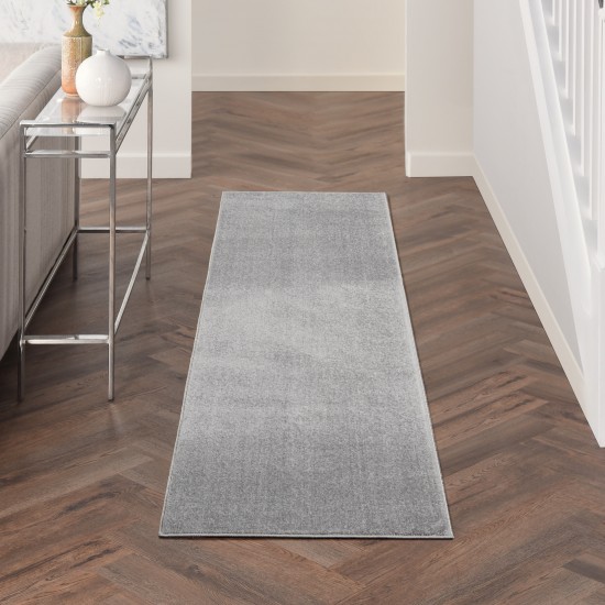 Nourison Essentials NRE01 Runner Rug, Silver/Grey, 2'2" x 10'