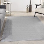 Nourison Essentials NRE01 Area Rug, Silver/Grey, 4' x 6'