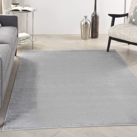 Nourison Essentials NRE01 Area Rug, Silver/Grey, 6' x 9'