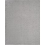 Nourison Essentials NRE01 Area Rug, Silver/Grey, 7' x 10'